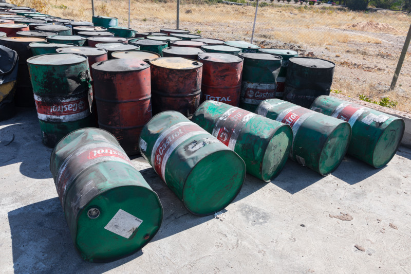 10x 200litre drum used oil [estimated 2000litre]