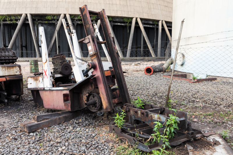 NISSAN FORKLIFT FLEET NO.3063 (SCRAP WITH ASEMBLED ENGINE)